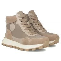 Leather ankle boots Filippo DBT7158/25 BE beige