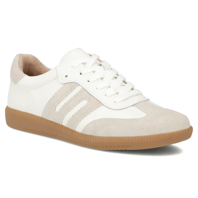 Skórzane sneakersy Filippo DP7492/25 WH białe