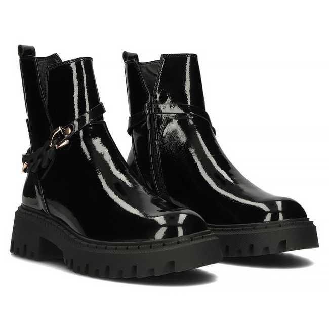 Botki na platformie Filippo DBT4026/22 BK czarne