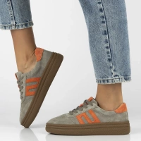 Leather shoes Filippo DP7114/25 KH grey