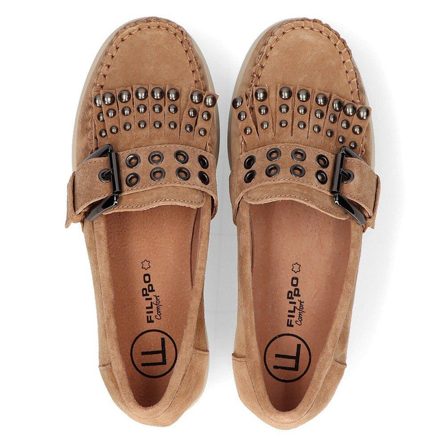 Leather loafers Filippo DP2029/21 BE beige