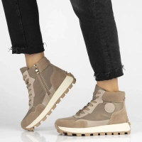 Leather ankle boots Filippo DBT7158/25 BE beige