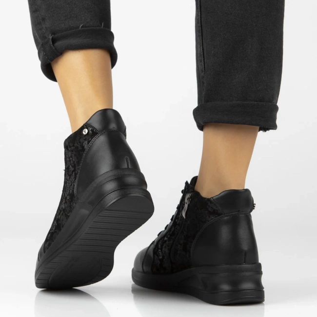 Leather ankle boots Filippo DBT7280/25 BK black