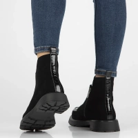 Leather ankle boots Filippo DBT6570/25 BK black