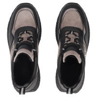 Leather sneakers Filippo DP7406/25 TP BK black