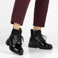 Leather ankle boots Filippo DBT7275/25 BG burgundy