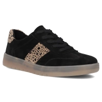 Skórzane sneakersy Filippo DP6770/25 BK LEO czarne