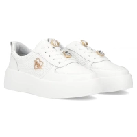 Leather sneakers Filippo DP6784/25 WH white