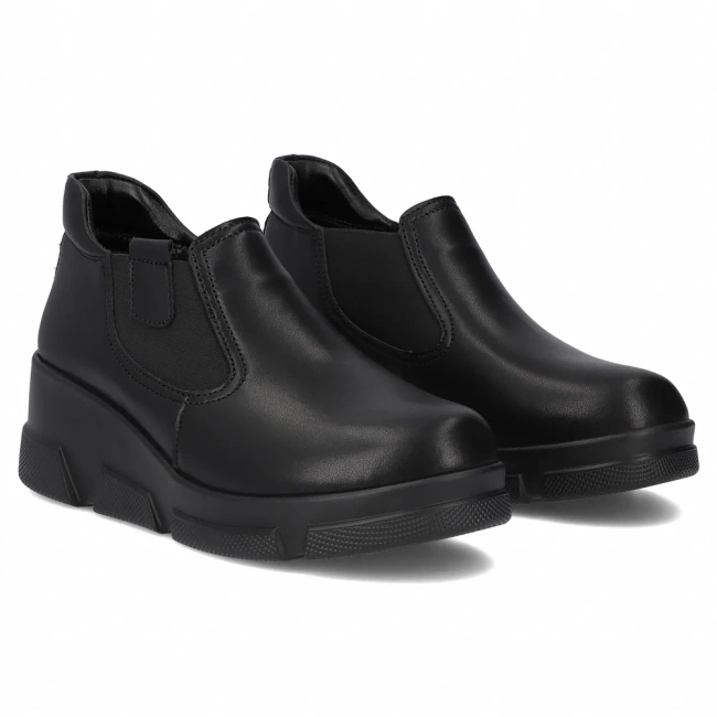 Leather ankle boots Filippo DBT7164/25 BK black