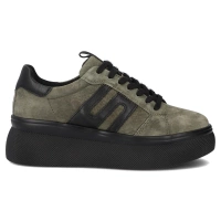Leather sneakers Filippo DP7175/25 KH khaki