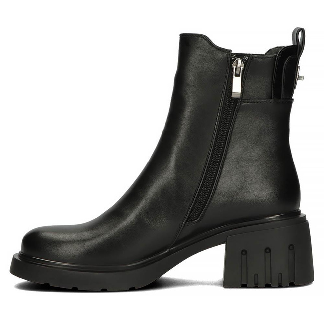 Botki  na obcasie Filippo DBT4080/22 BK czarne