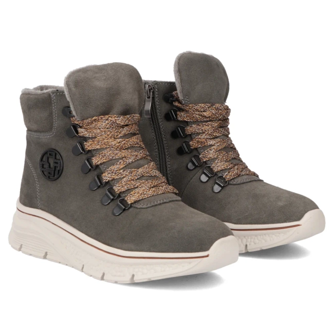 Leather ankle boots Filippo DBT7290/25 GR grey