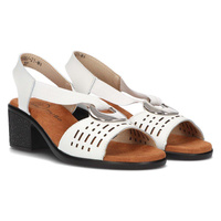 Leather sandals Filippo DS2308/22 WH white