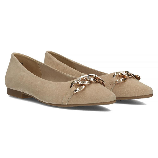 Leather shoes Filippo DP3642/22 BE beige