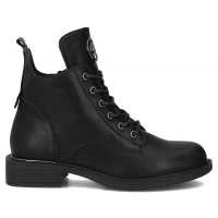 Leather ankle boots Filippo DBT7436/25 BK black