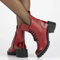 Leather ankle boots Filippo DBT6501/25 BK black