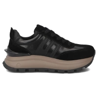 Leather sneakers Filippo DP7408/25 BK black