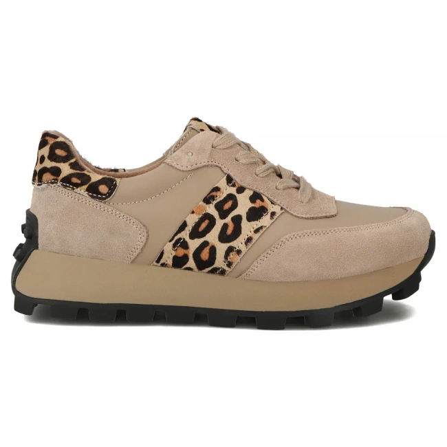 Skórzane sneakersy Filippo DP7112/26 BE LEO brązowe