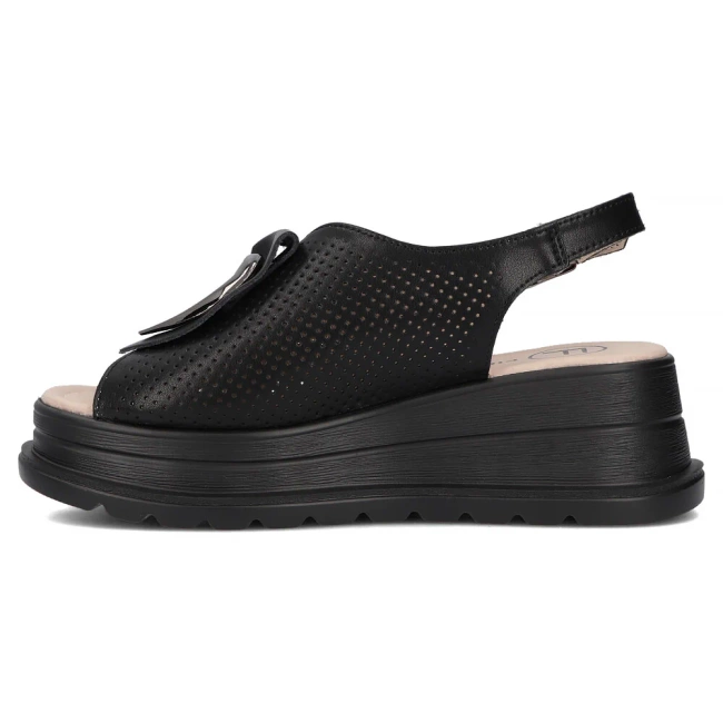 Leather sandals Filippo DS6756/25 BK black