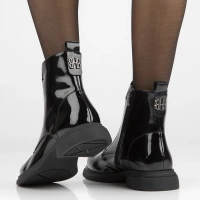 Leather ankle boots Filippo DBT6540/25 BK black