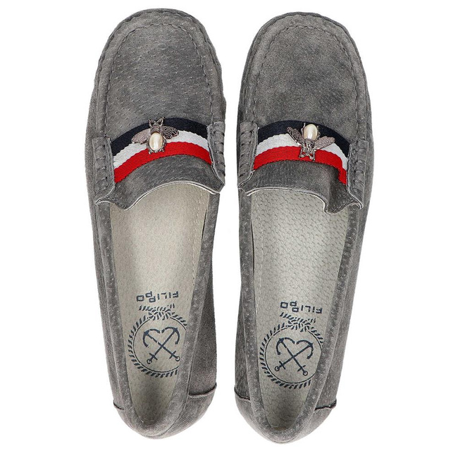 Półbuty Filippo DP1406/20 GR Grey