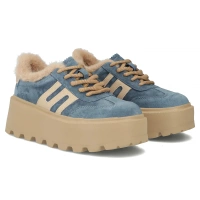 Leather shoes Filippo DP7110/25 BL blue