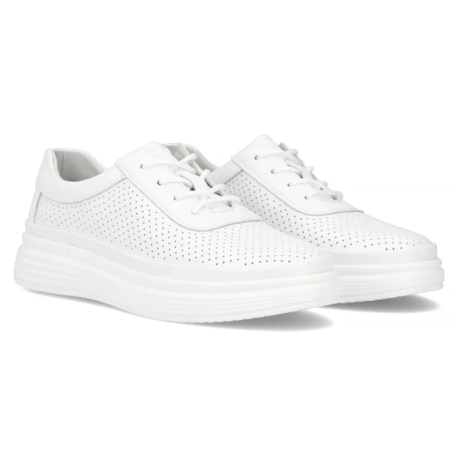 Leather shoes Filippo DP6753/25 WH white