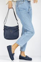 Leather shoes Filippo DP1200/20 NV navy blue