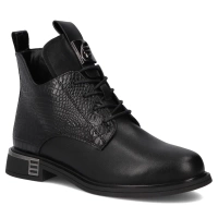 Skórzane trzewiki Filippo DBT7246/25 BK czarne