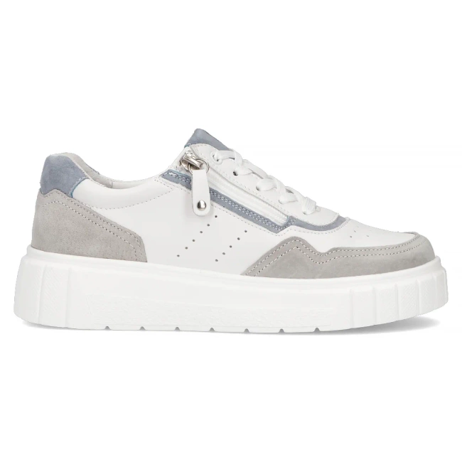 Leather sneakers Filippo DP6862/25 WH white
