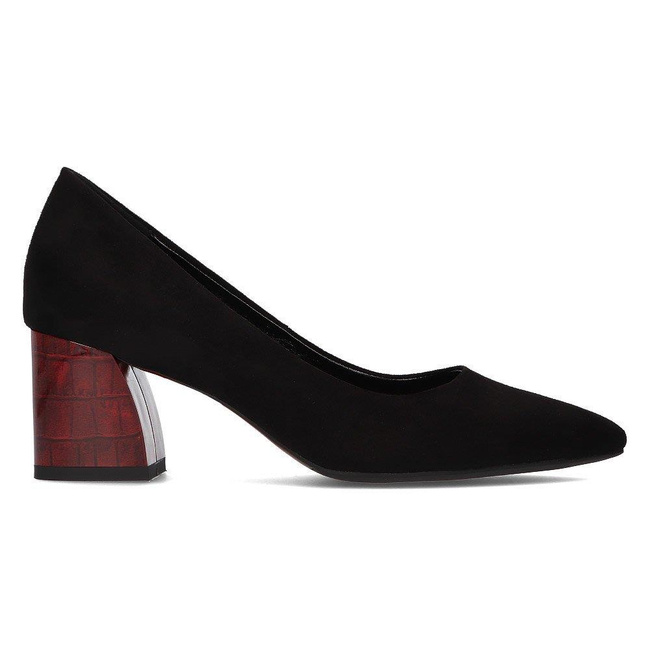 Czółenka Filippo DP2382/21 BK RD czarne