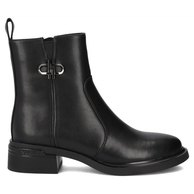 Leather ankle boots Filippo DBT7341/25 BK black