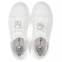 Skórzane sneakersy Filippo DP6807/25 WH białe