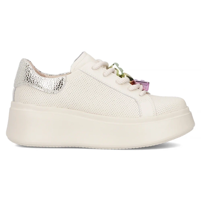 Leather sneakers Filippo DP6793/25 BE beige
