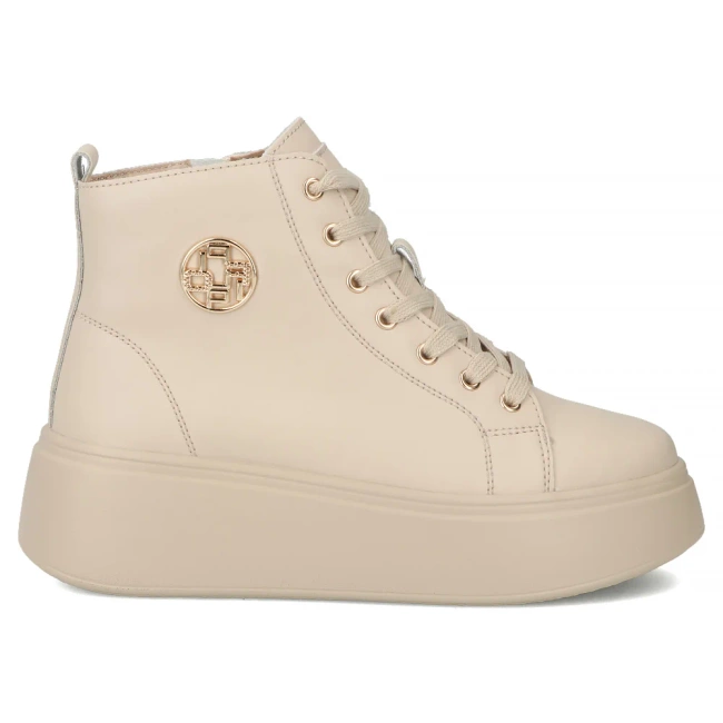 Leather ankle boots DBT6338/25 BE beige