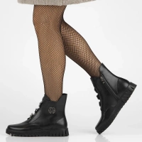 Leather ankle boots Filippo DBT6360/25 BK black