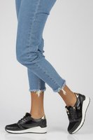 Leather sneakers Filippo DP2052/21 BK black