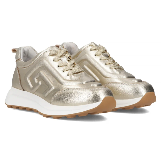 Leather sneakers Filippo DP6859/25 GO gold