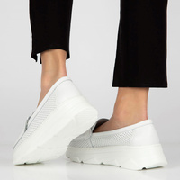 Leather shoes Filippo DP4552/23 WH white