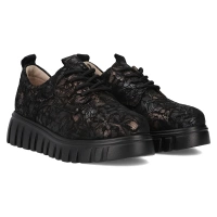 Skórzane sneakersy Filippo DP6846/25 BK FL czarne
