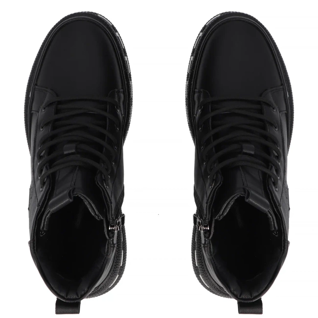 Leather ankle boots Filippo DBT7120/25 BK black