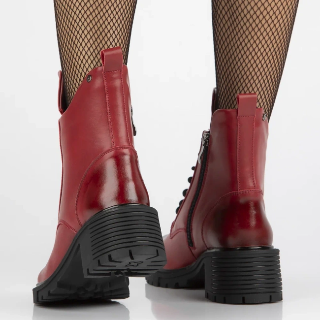 Leather ankle boots Filippo DBT6501/25 BK black