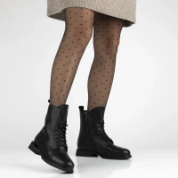 Skórzane botki Filippo DBT7222/25 BK czarne