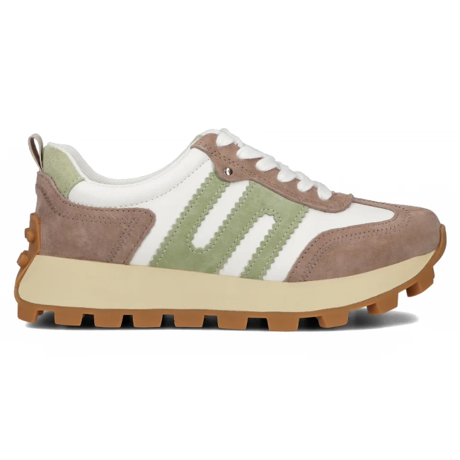 Leather Sneakers Filippo DP6743/25 WH BE white beige