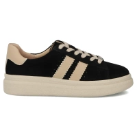 Skórzane sneakersy Filippo DP7499/26 BK czarne