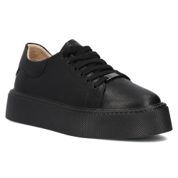 Skórzane sneakersy Filippo DP6119/25 BK czarne