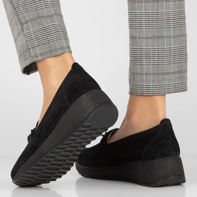Leather shoes Filippo DP3632/23 BK black