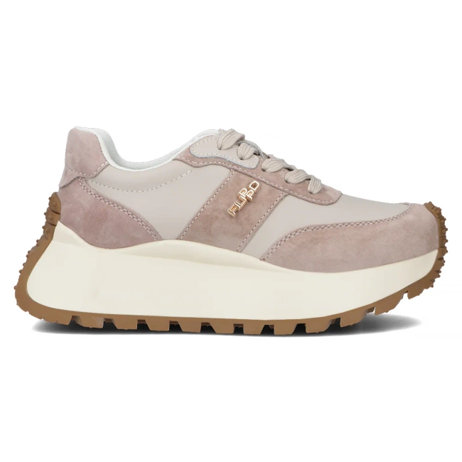 Leather sneakers Filippo DP6785/25 BE beige