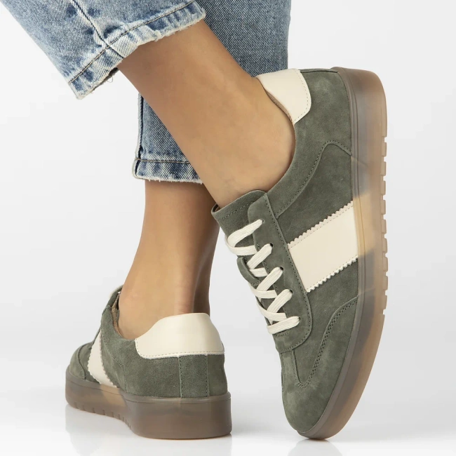 Leather sneakers FilippoDP6770/25 KH khaki