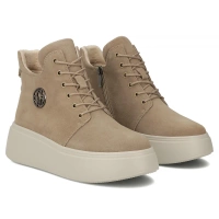 Leather ankle boots Filippo DBT7272/25 BE beige